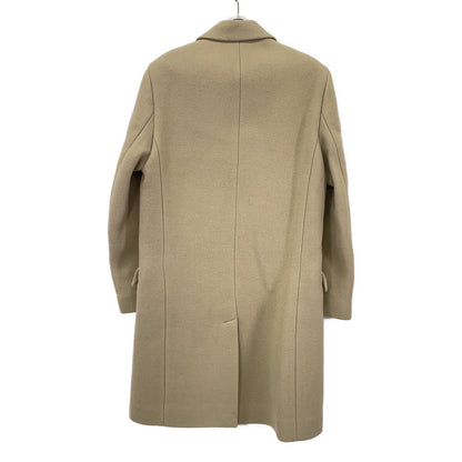 AMI PARIS FCO105.WV0020 Double Breasted Coat Beige Size 34