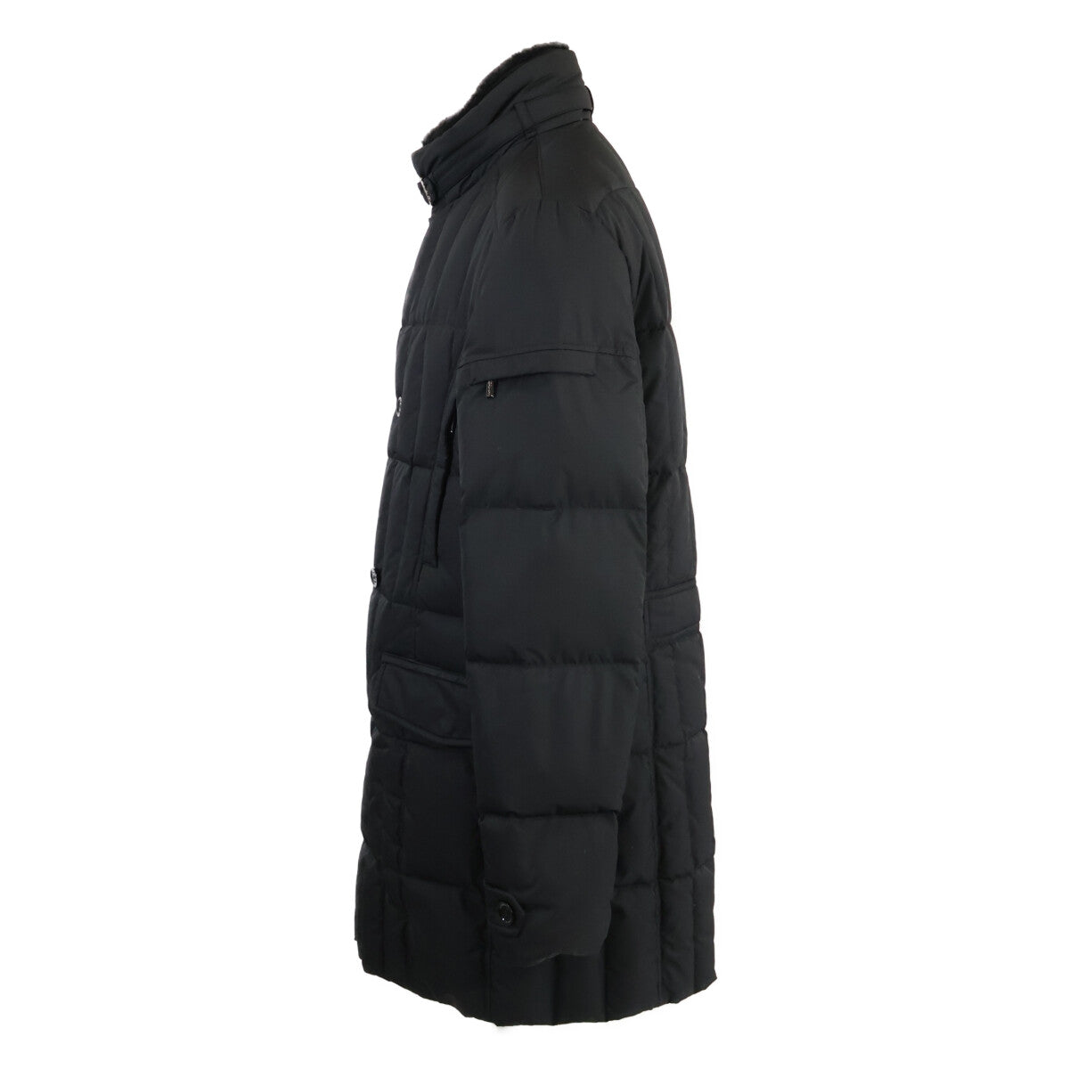 MOORER MORRIS-KM Fur Collar Down Coat Black Size 58