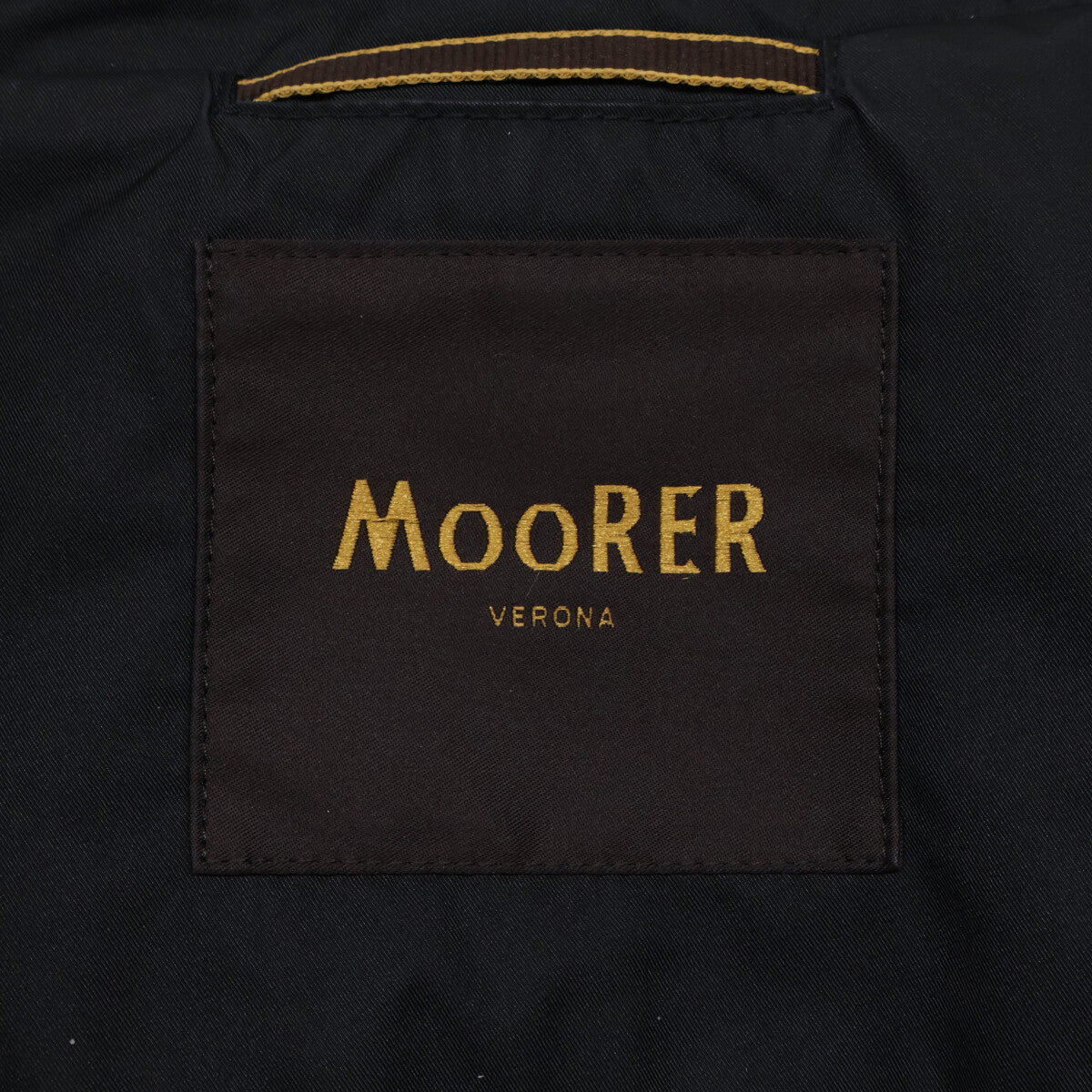 MOORER MORRIS-KM Fur Collar Down Coat Black Size 58