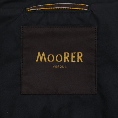 MOORER MORRIS-KM Fur Collar Down Coat Black Size 58