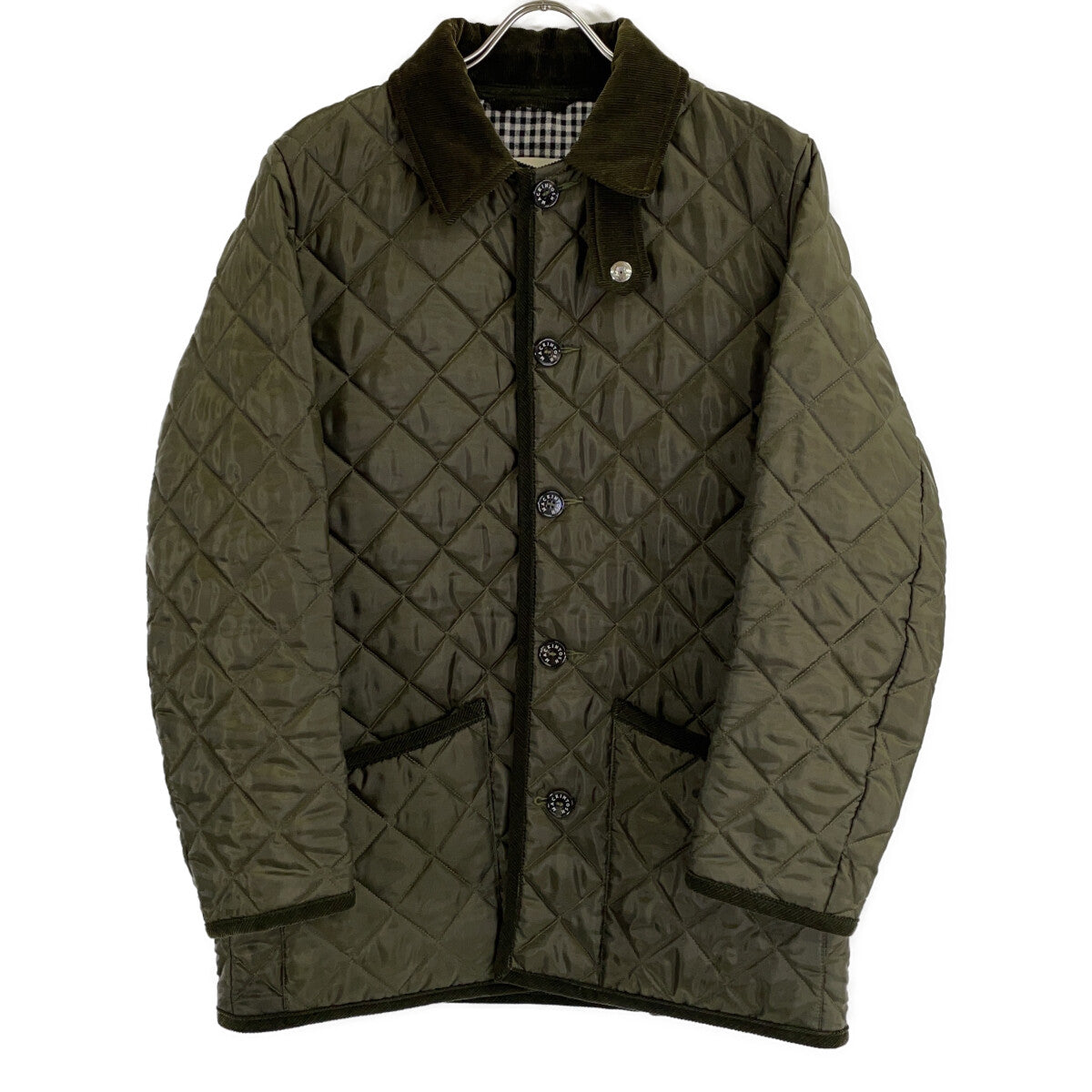 BEAMS F x Mackintosh Khaki Quilted Jacket Size 38