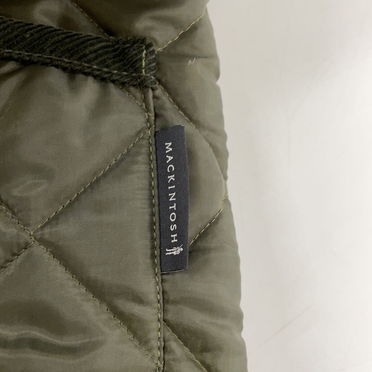 BEAMS F x Mackintosh Khaki Quilted Jacket Size 38