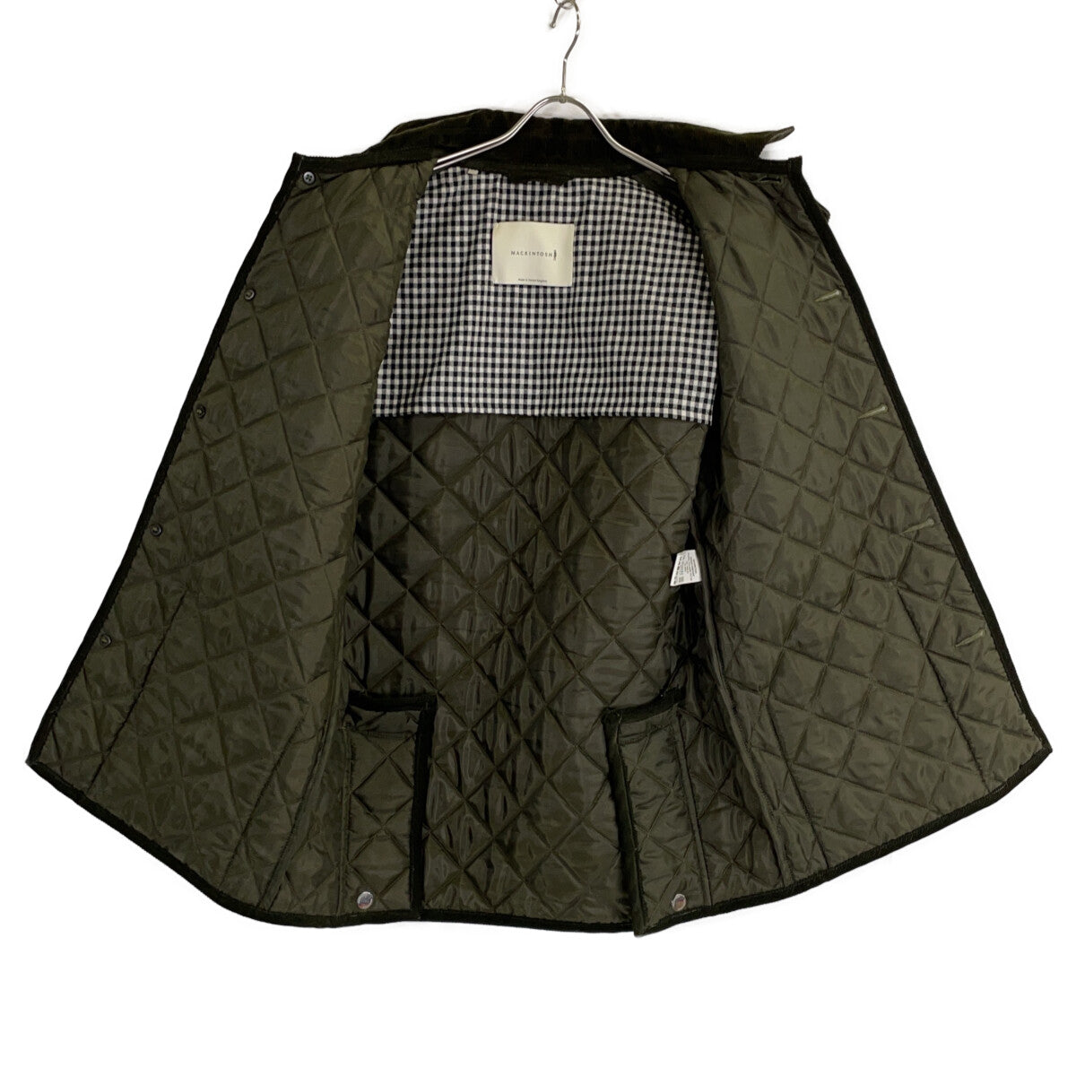 BEAMS F x Mackintosh Khaki Quilted Jacket Size 38