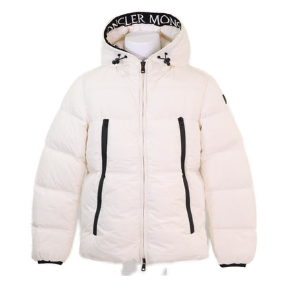 MONCLER MONTCLA Hooded Down Nylon Jacket White Size 2