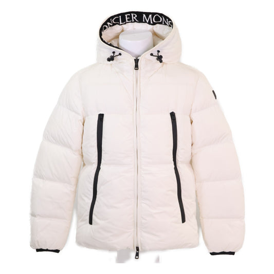 MONCLER MONTCLA Hooded Down Nylon Jacket White Size 2