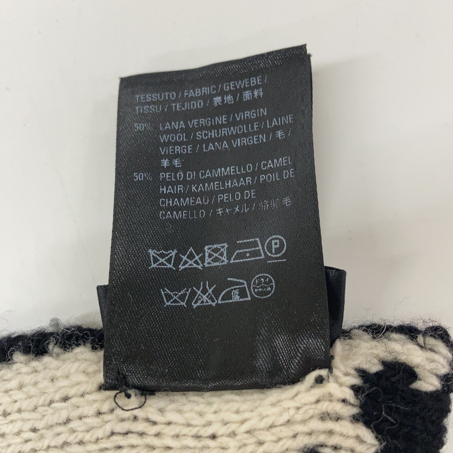 BALENCIAGA 558951 Logo Scarf Black Size ONE SIZE