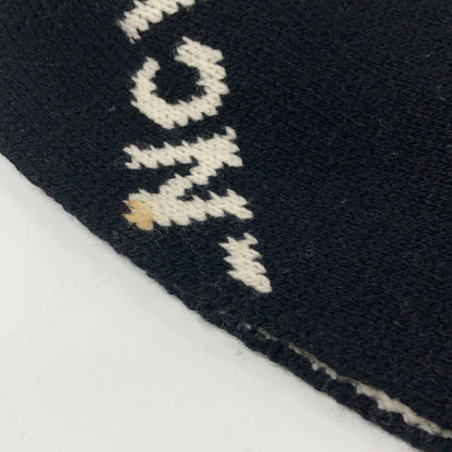 BALENCIAGA 558951 Logo Scarf Black Size ONE SIZE