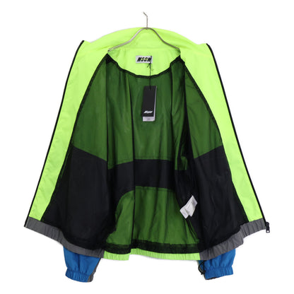 MSGM Neon Nylon Jacket Blue Yellow Size S