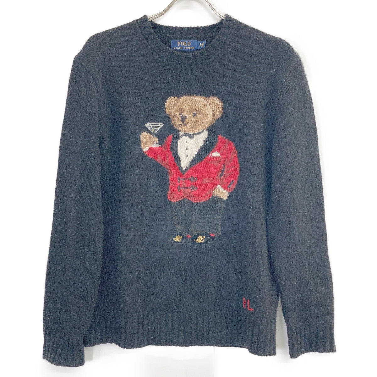POLO RALPH LAUREN Polo Bear Martini Polo Sweater Size S