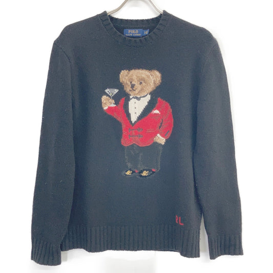 POLO RALPH LAUREN Polo Bear Martini Polo Sweater Size S