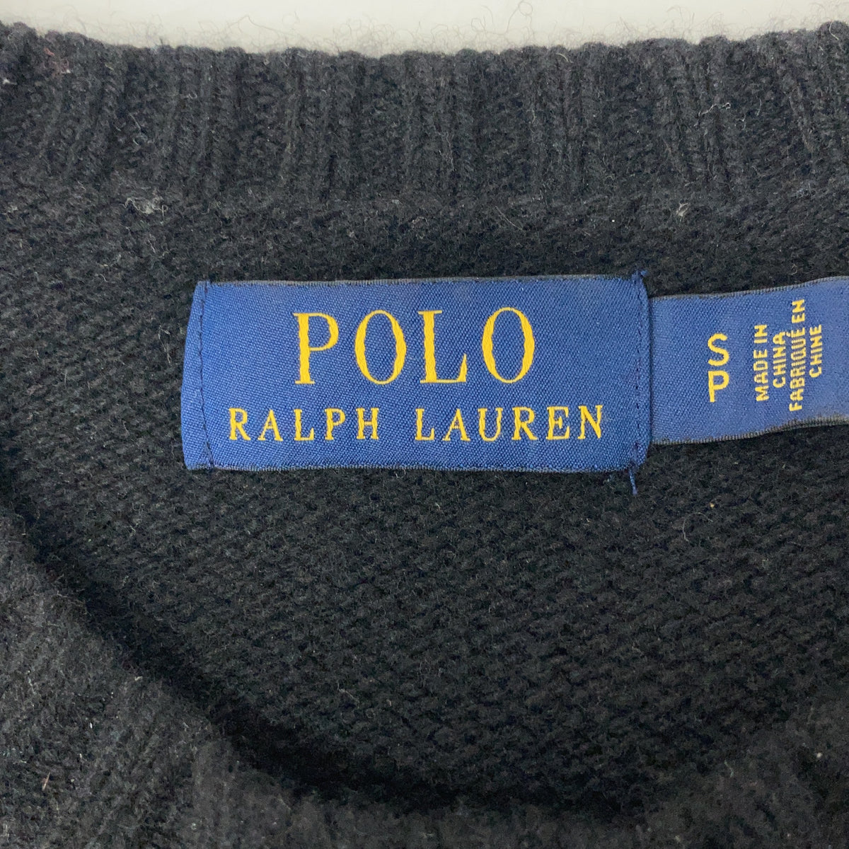 POLO RALPH LAUREN Polo Bear Martini Polo Sweater Size S