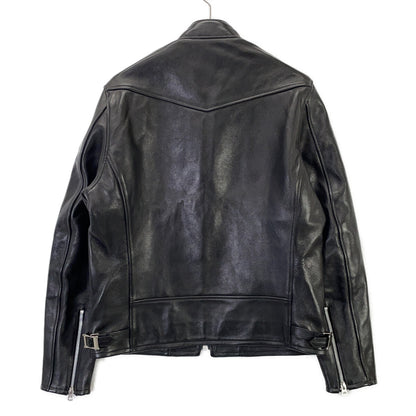 schott 70s Sheep Leather Single Rider Jacket Black Size L