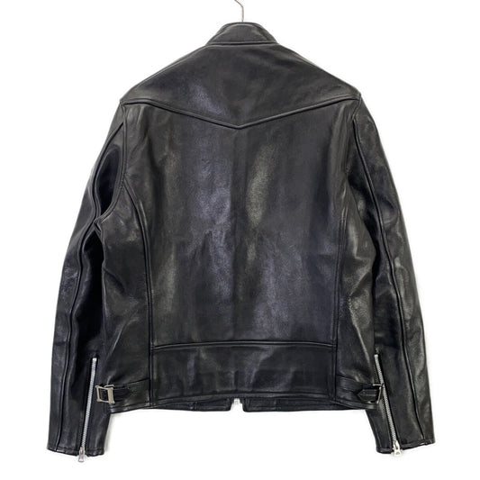 schott 70s Sheep Leather Single Rider Jacket Black Size L