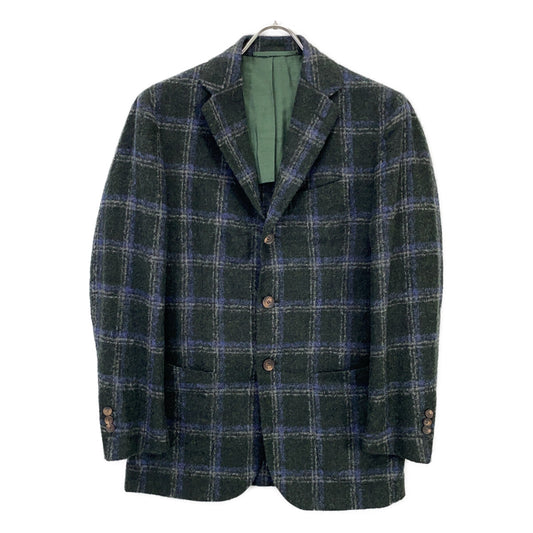 Stile Latino Alpaca Blend Check Pattern Jacket Size 44