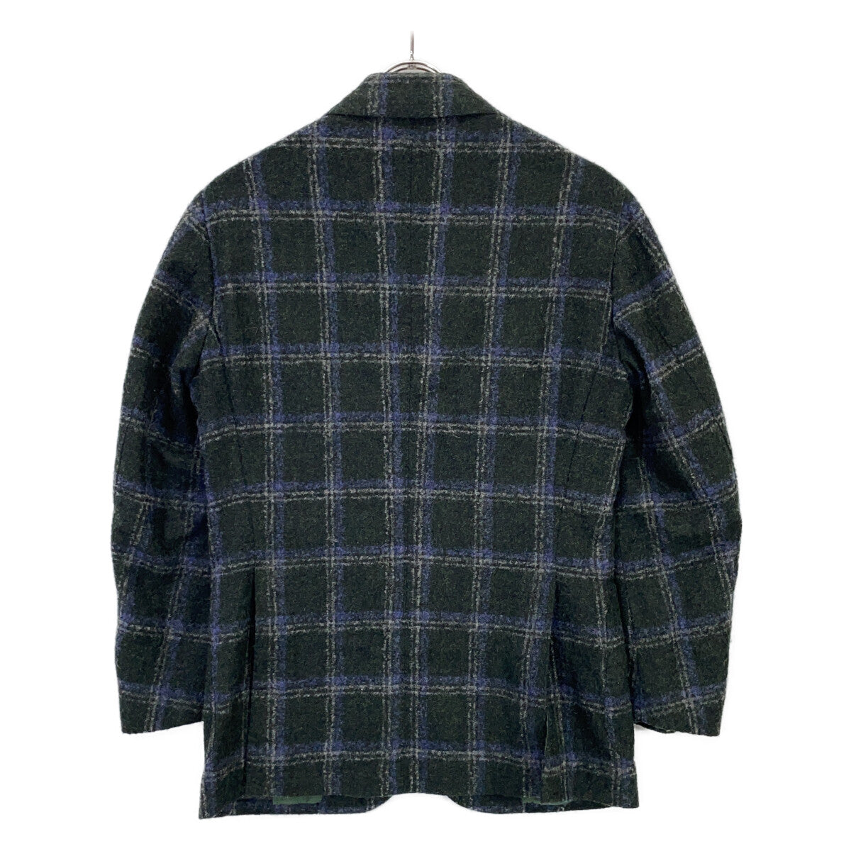 Stile Latino Alpaca Blend Check Pattern Jacket Size 44