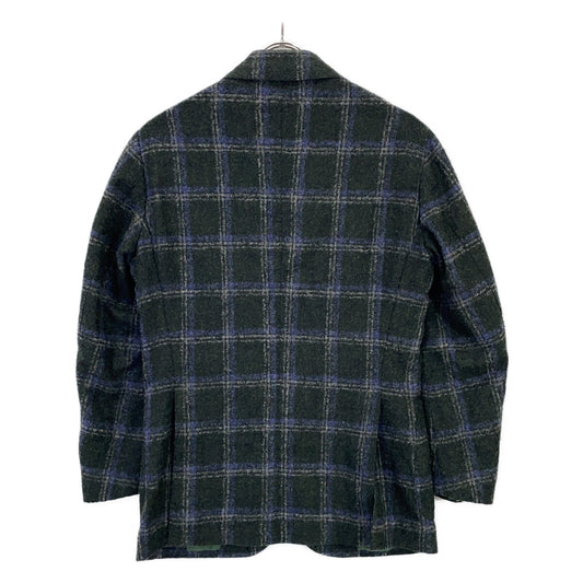 Stile Latino Alpaca Blend Check Pattern Jacket Size 44