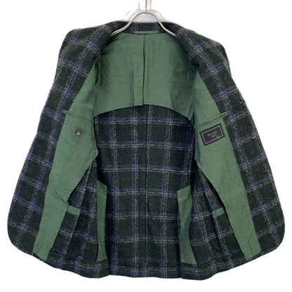 Stile Latino Alpaca Blend Check Pattern Jacket Size 44