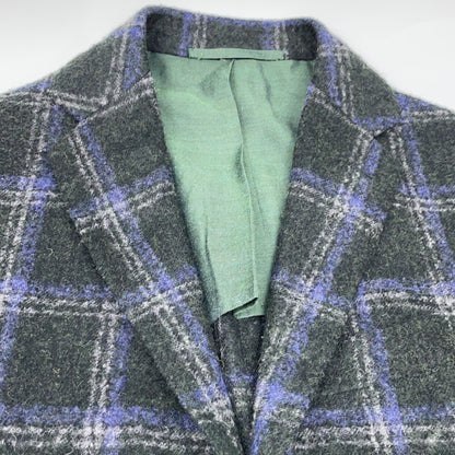 Stile Latino Alpaca Blend Check Pattern Jacket Size 44