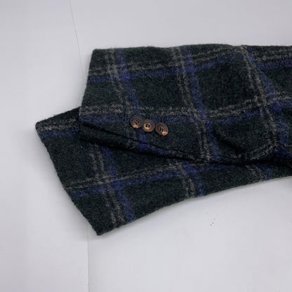 Stile Latino Alpaca Blend Check Pattern Jacket Size 44