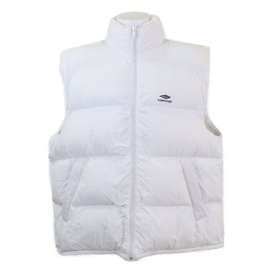 BALENCIAGA 23' 3B SKI Puffer Down Vest White Size 50