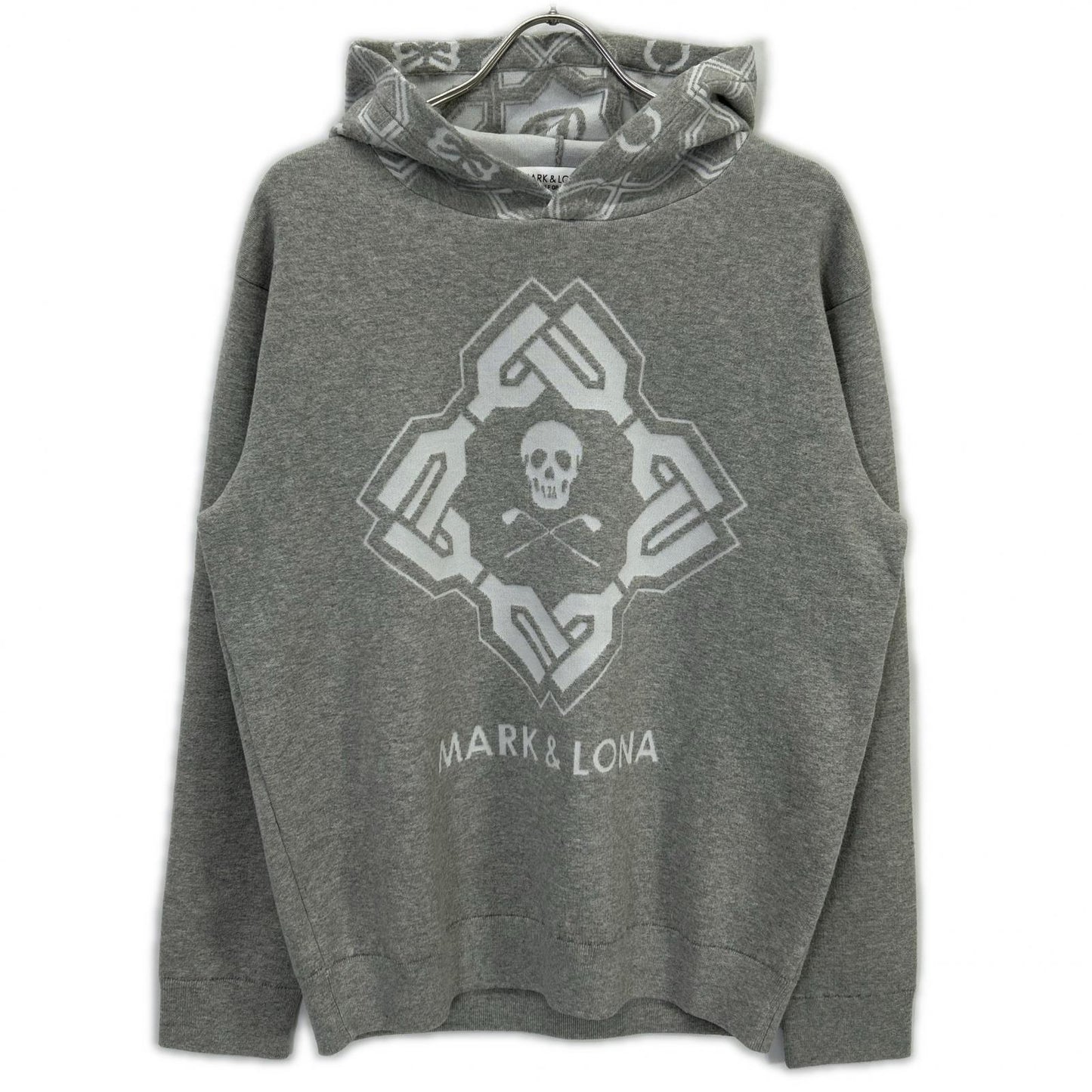 MARK&LONA 26SS Grey Stela CO CASH Blended Hoodie Size 46