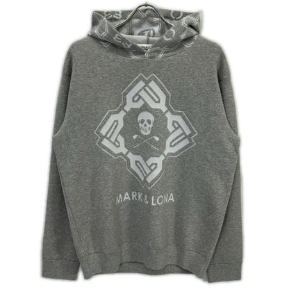 MARK&LONA 26SS Grey Stela CO CASH Blended Hoodie Size 46