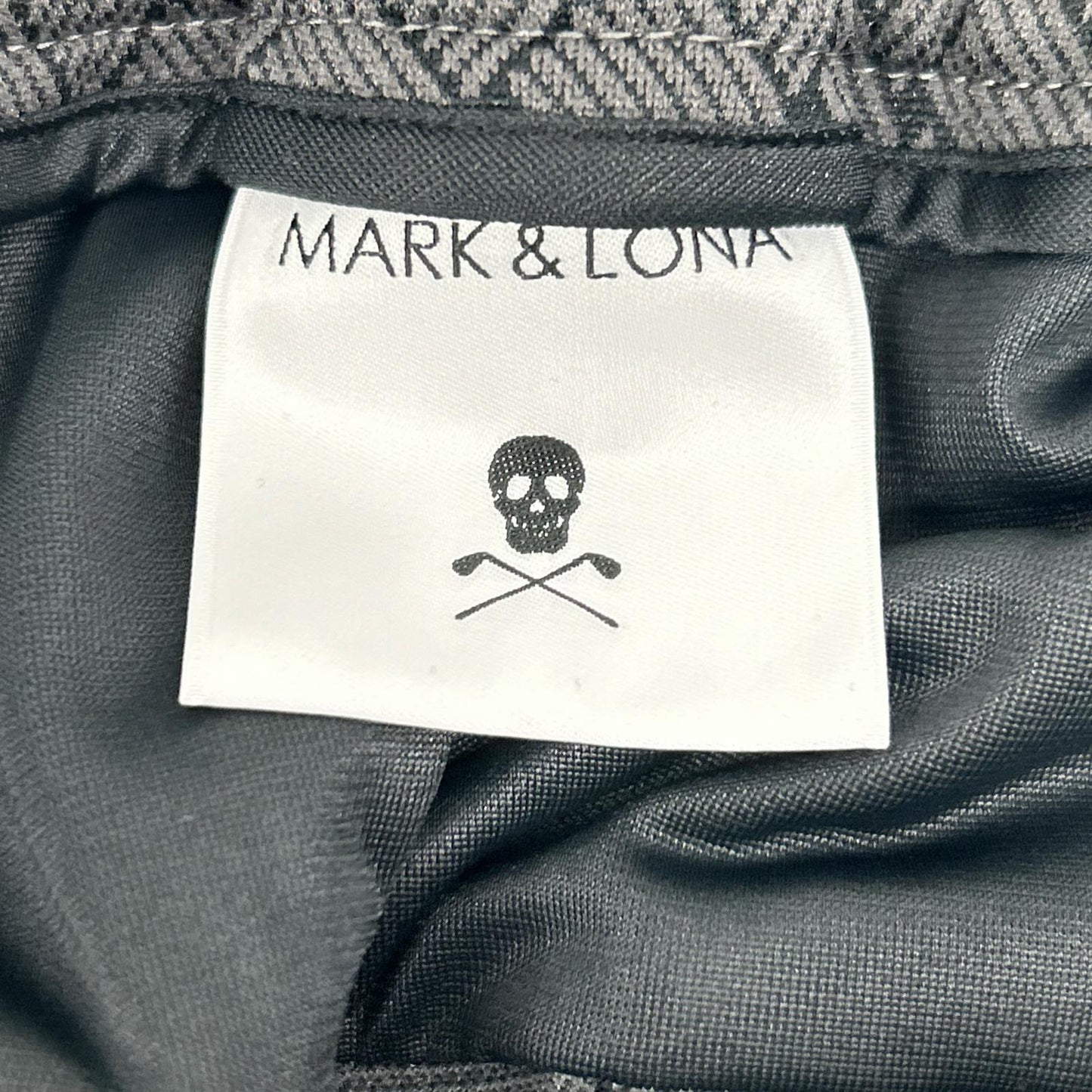 MARK&LONA 26SS Black Panza Weave Jacquard Pants Size 46