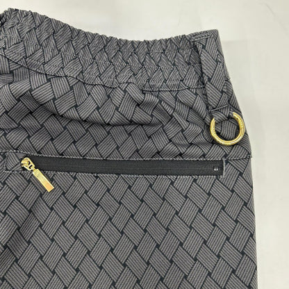 MARK&LONA 26SS Black Panza Weave Jacquard Pants Size 46
