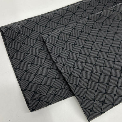 MARK&LONA 26SS Black Panza Weave Jacquard Pants Size 46
