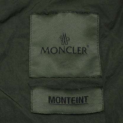 MONCLER SCIE Logo Hooded Nylon Jacket Khaki Size 1