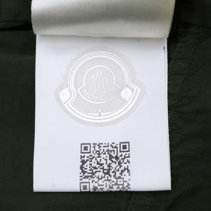 MONCLER SCIE Logo Hooded Nylon Jacket Khaki Size 1
