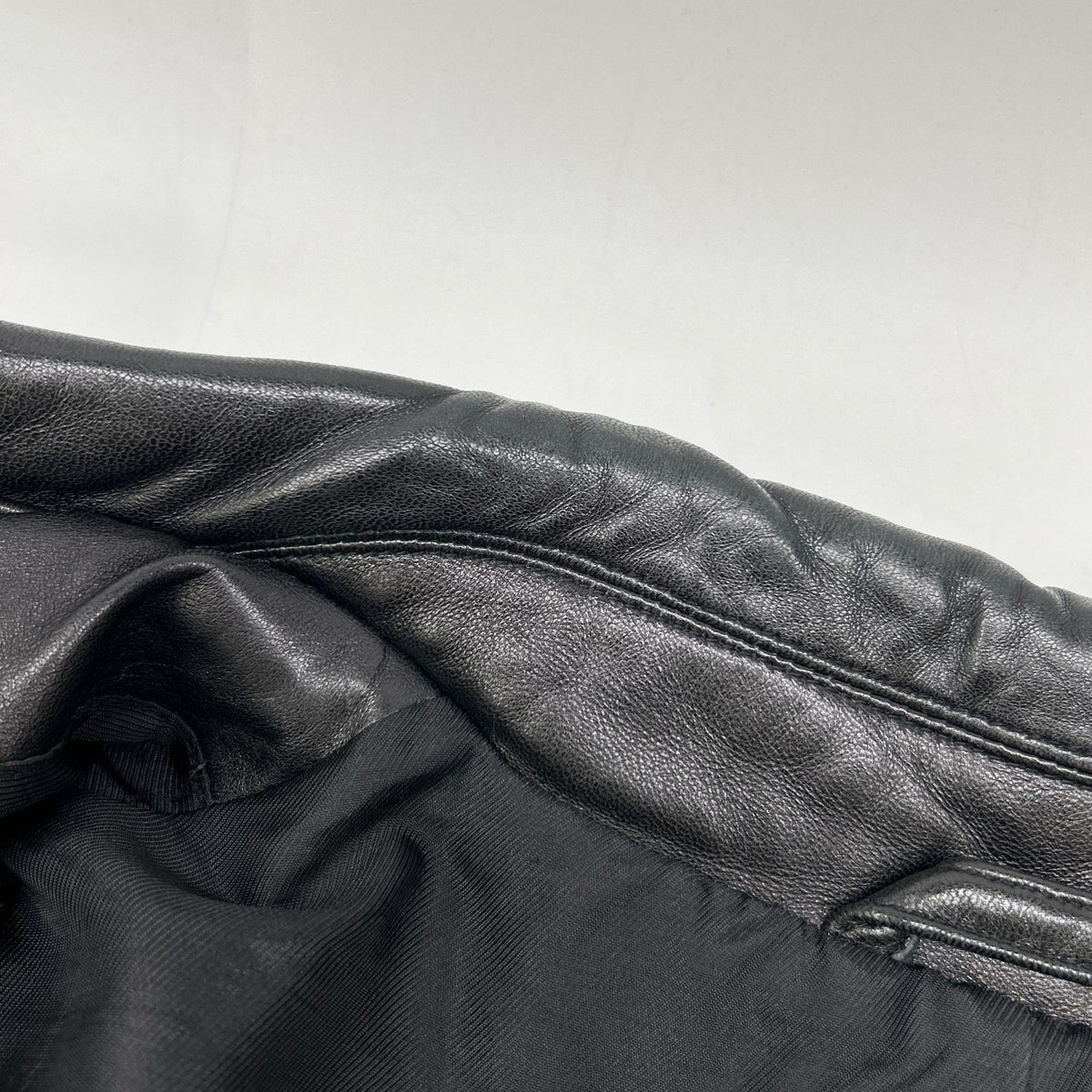 COACH Black Leather Coat Size S
