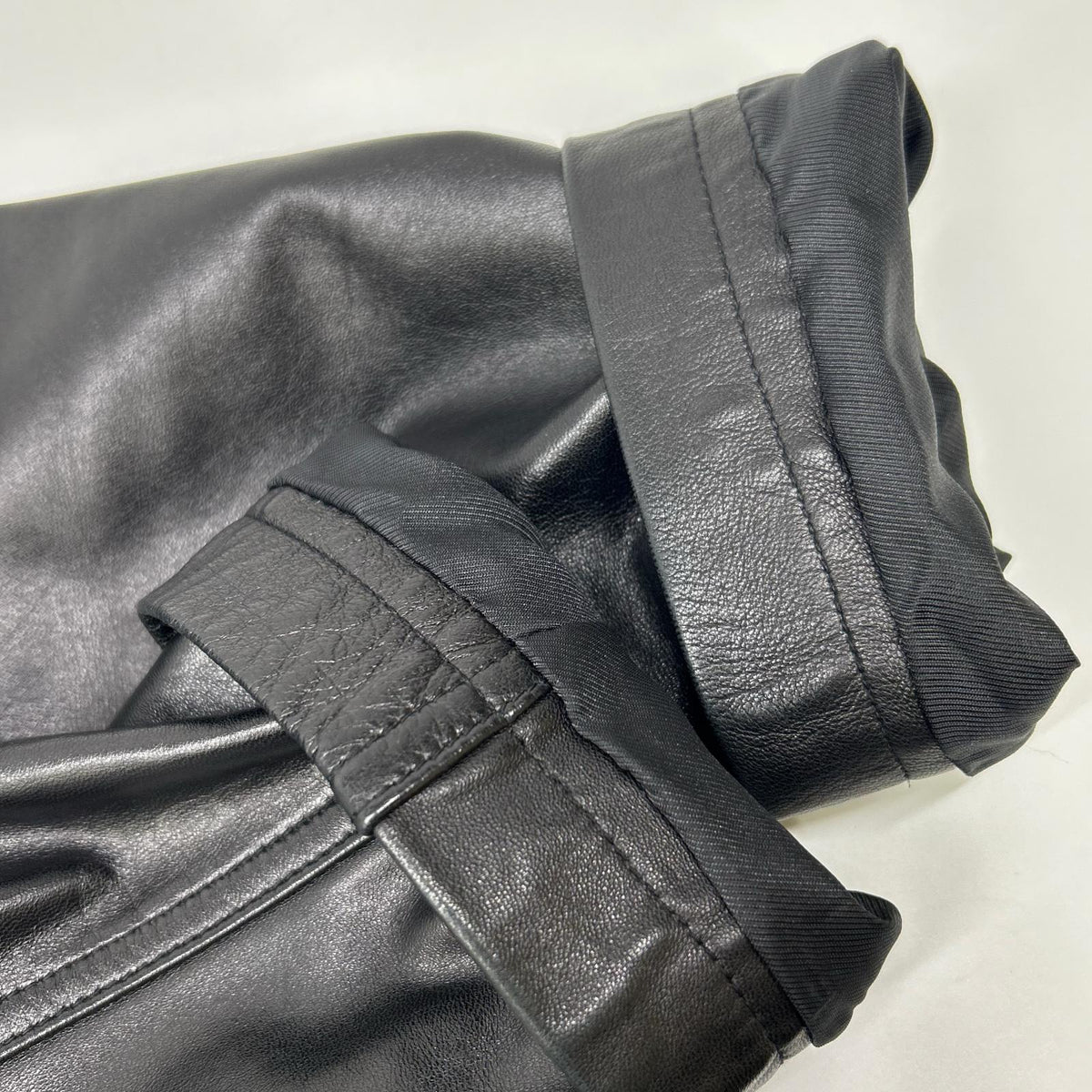 COACH Black Leather Coat Size S