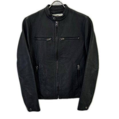 COACH F86594 Black Cowhide Leather Rider Jacket Size XS