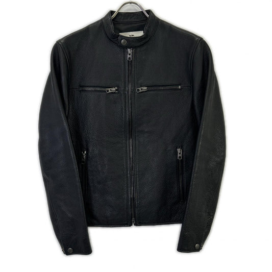 COACH F86594 Black Cowhide Leather Rider Jacket Size XS