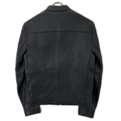 COACH F86594 Black Cowhide Leather Rider Jacket Size XS