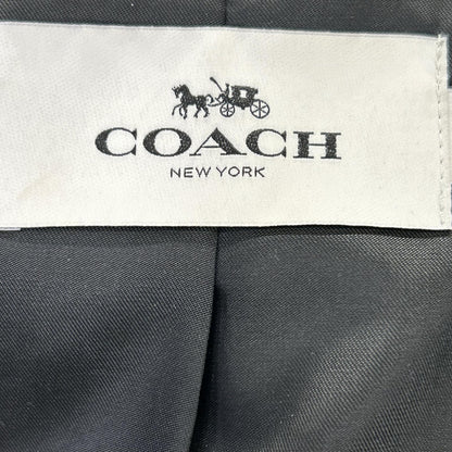 COACH F86594 Black Cowhide Leather Rider Jacket Size XS
