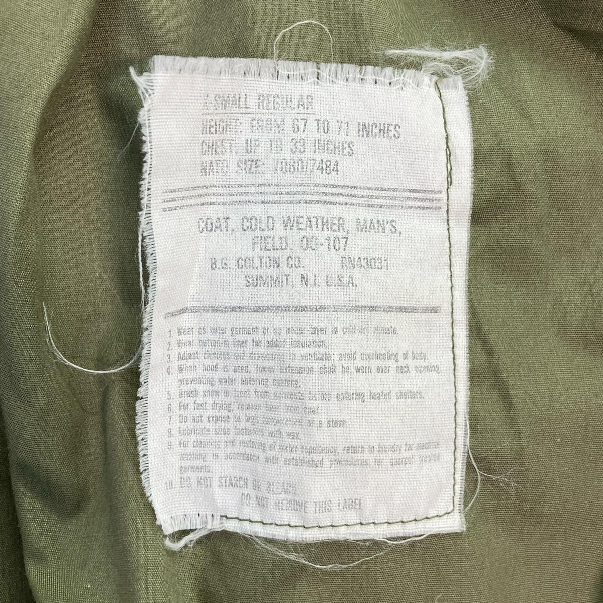 VINTAGE Khaki M-65 Field Jacket