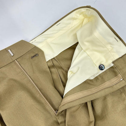 FUMIYA HIRANO Beige Burlington Cotton Pants Size 34