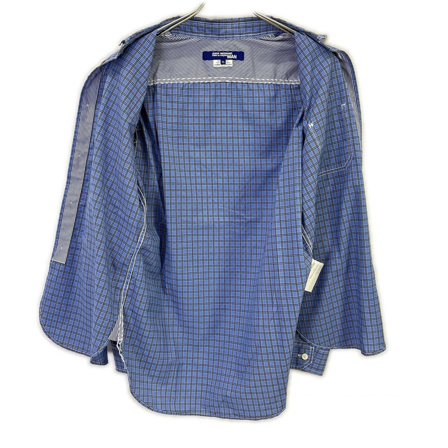 JUNYA WATANABE MAN AD2020 Check Elbow Patch Shirt Size XS