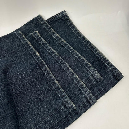 BALENCIAGA 23AW Double Front Wide Leg Jeans Blue Size XS