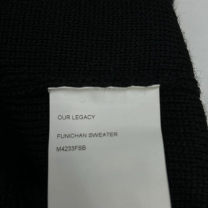OurLegacy 23AW FUNICHAN Drivers Wool Sweater Black Size 48