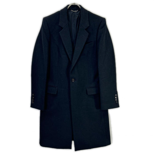 JOHN LAWRENCE SULLIVAN Wool Chesterfield Coat Black