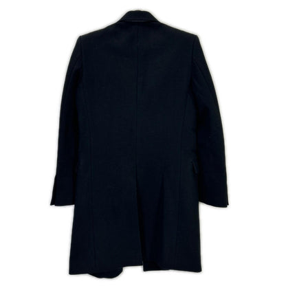 JOHN LAWRENCE SULLIVAN Wool Chesterfield Coat Black