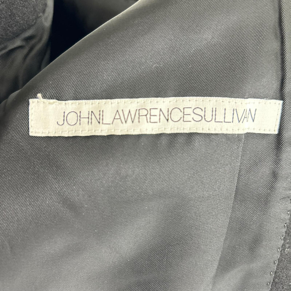 JOHN LAWRENCE SULLIVAN Wool Chesterfield Coat Black