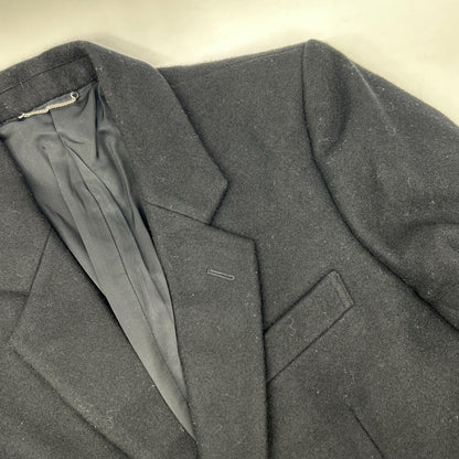 JOHN LAWRENCE SULLIVAN Wool Chesterfield Coat Black