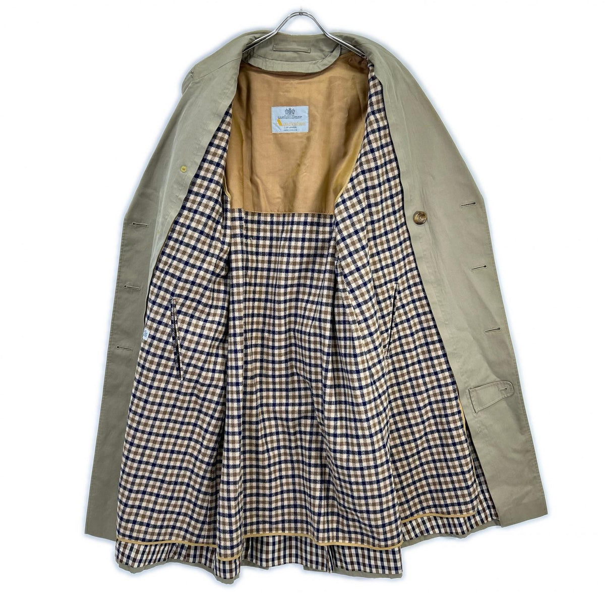 Aquascutum Made in UK Trench Coat Beige