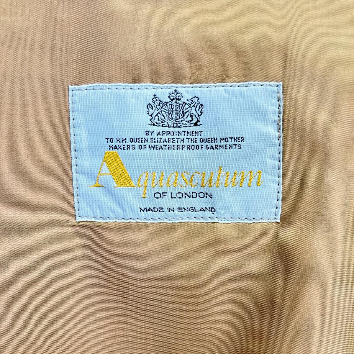 Aquascutum Made in UK Trench Coat Beige