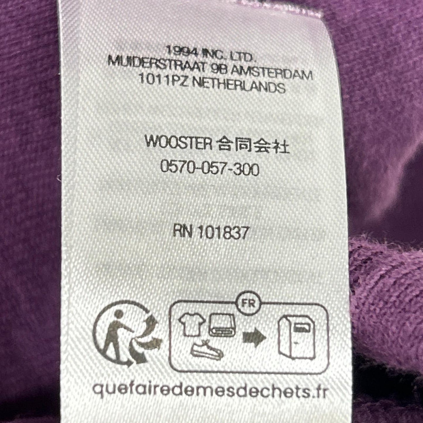 Supreme 23AW AOI Buddha Hooded Sweatshirt Purple Size L
