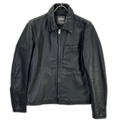 KADOYA K'S LEATHER Cowhide Single Rider Jacket Black Size S
